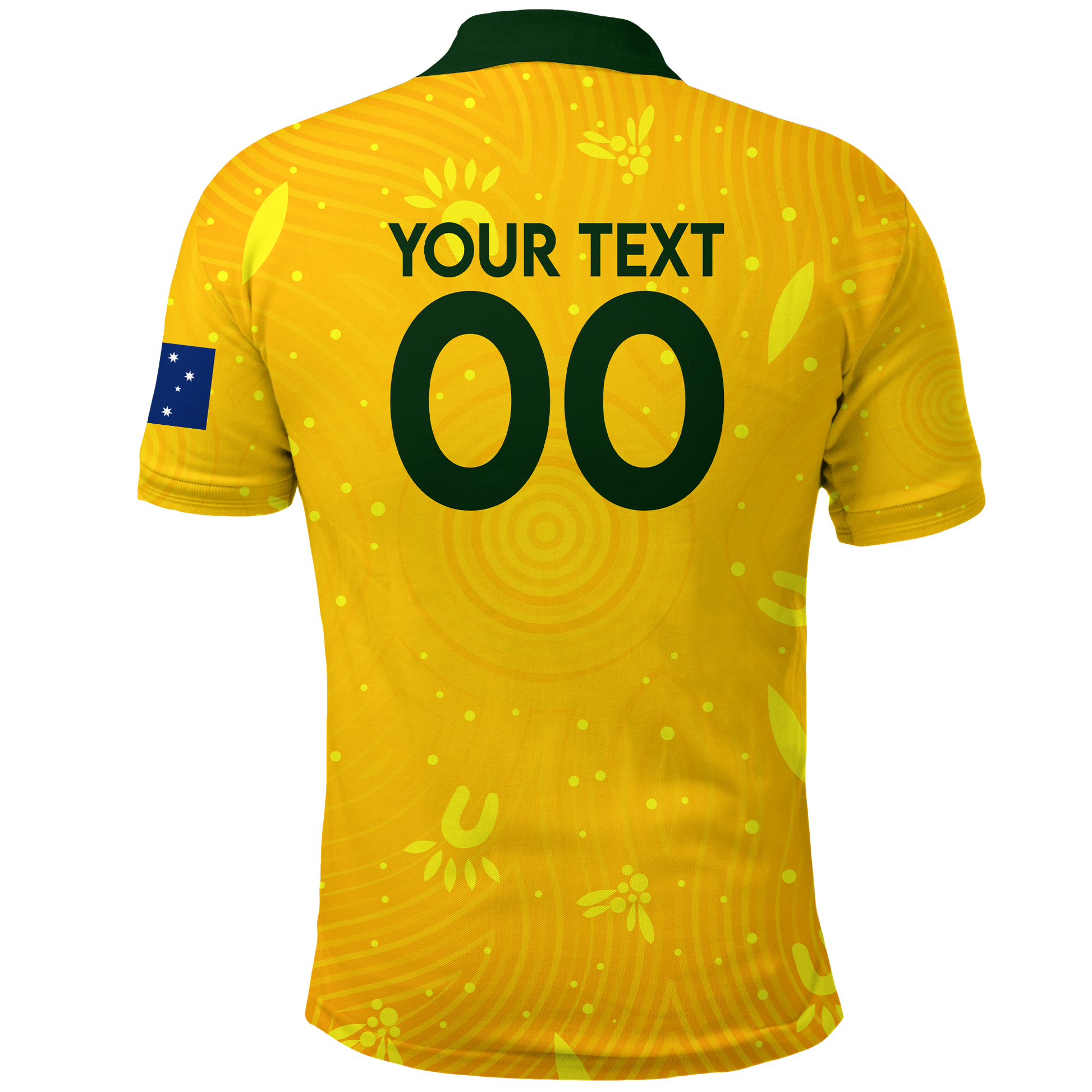 Custom Australia Polo Shirt Football 2022 LT2