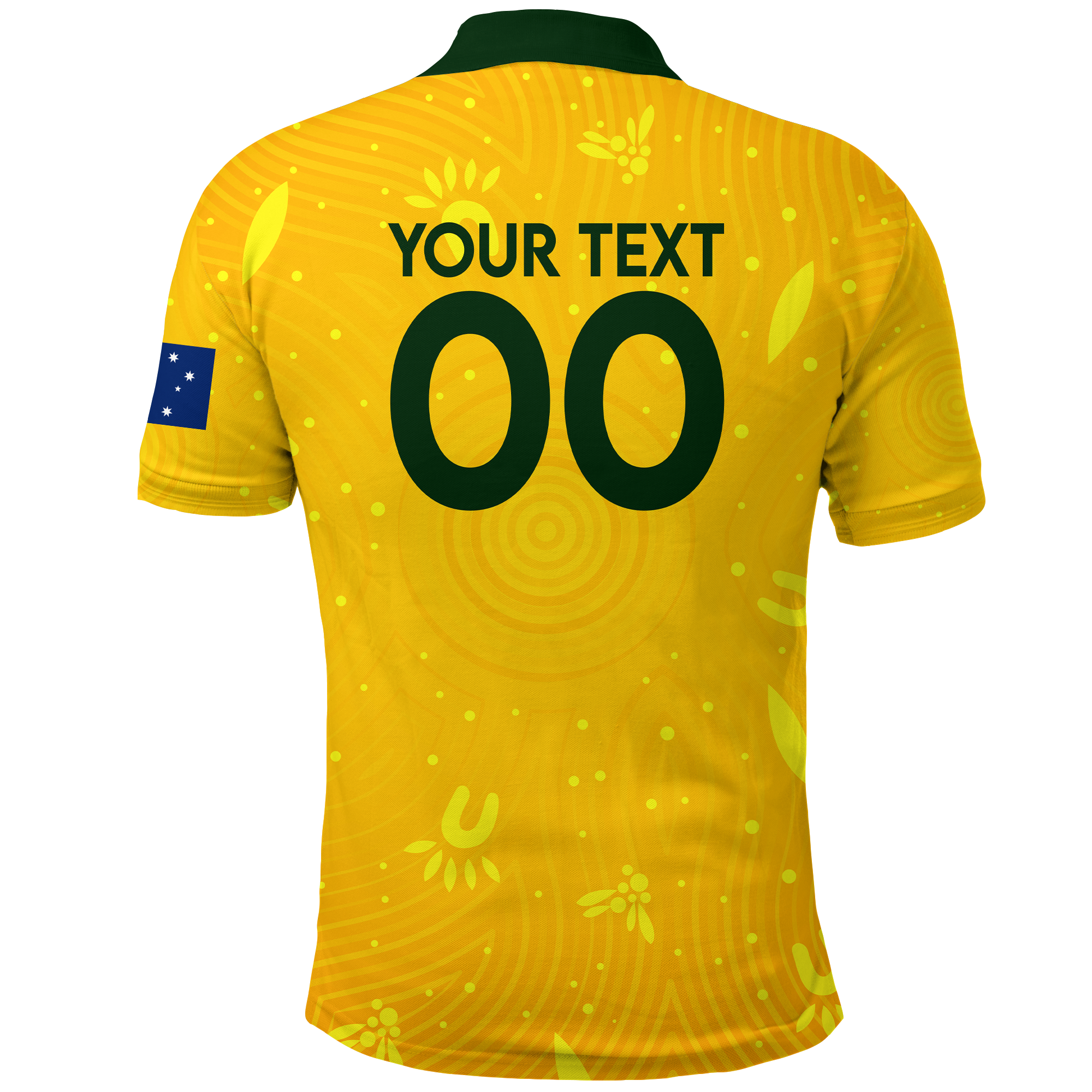 Custom Australia Polo Shirt Football 2022 LT2