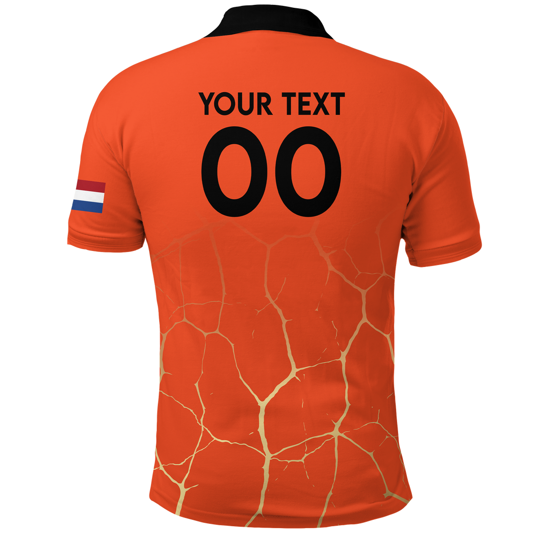 Custom Netherlands Polo Shirt Football 2022 LT2