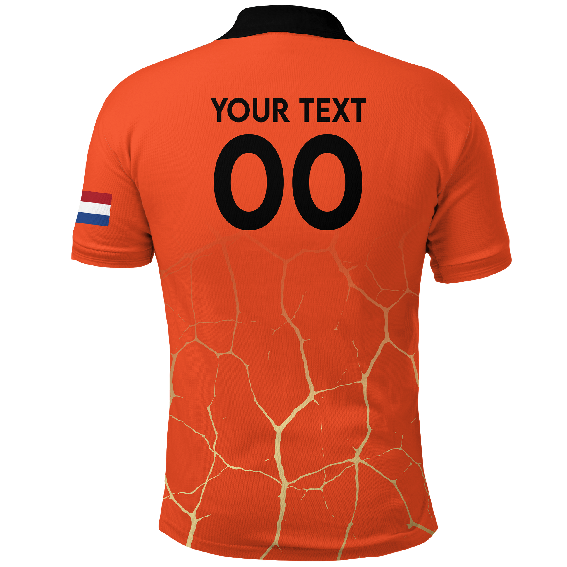 Custom Netherlands Polo Shirt Football 2022 LT2