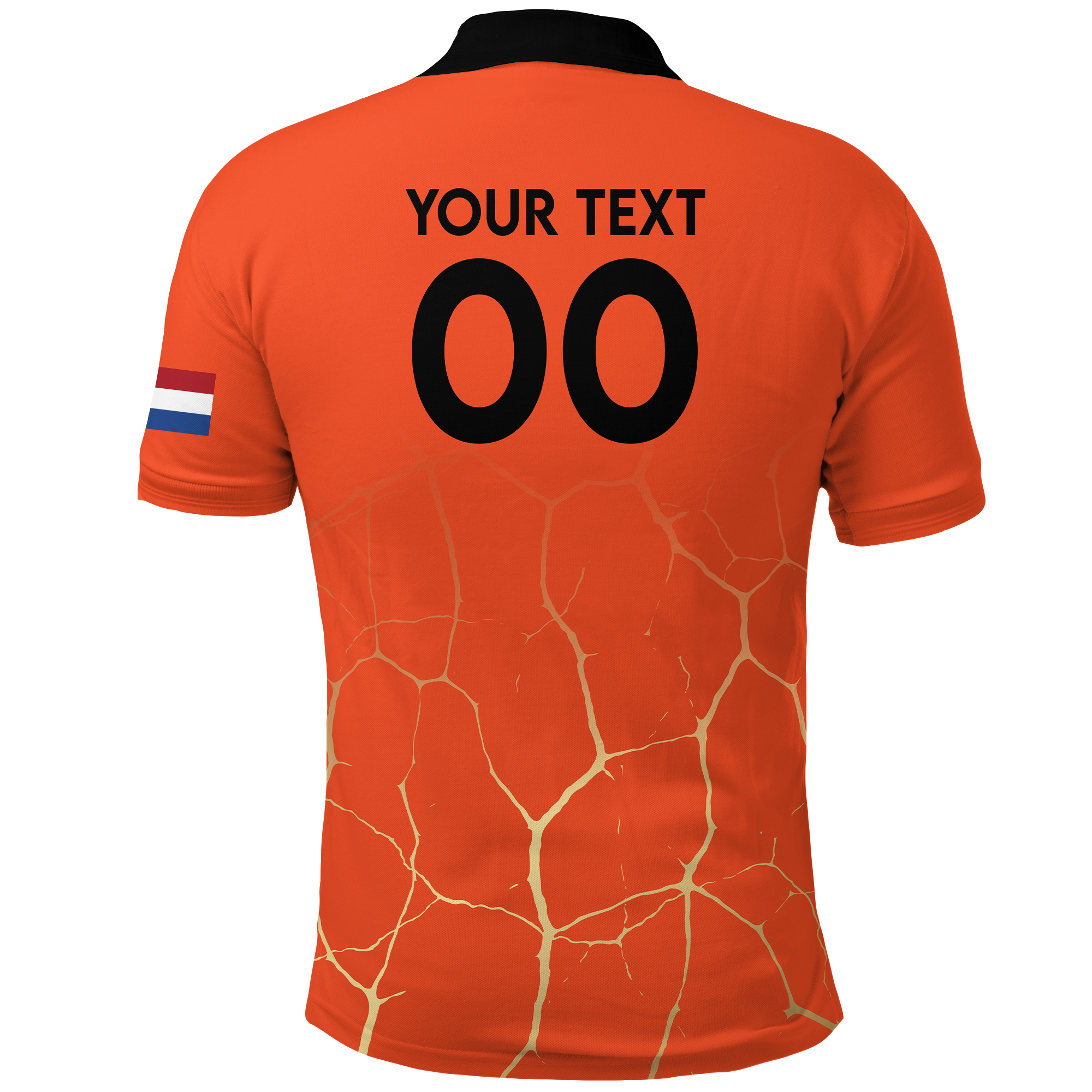 Custom Netherlands Polo Shirt Football 2022 LT2