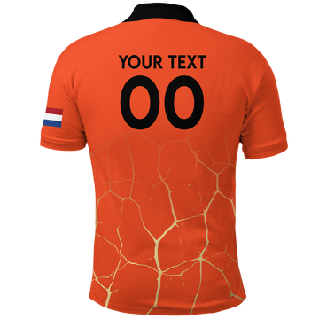 Custom Netherlands Polo Shirt Football 2022 LT2