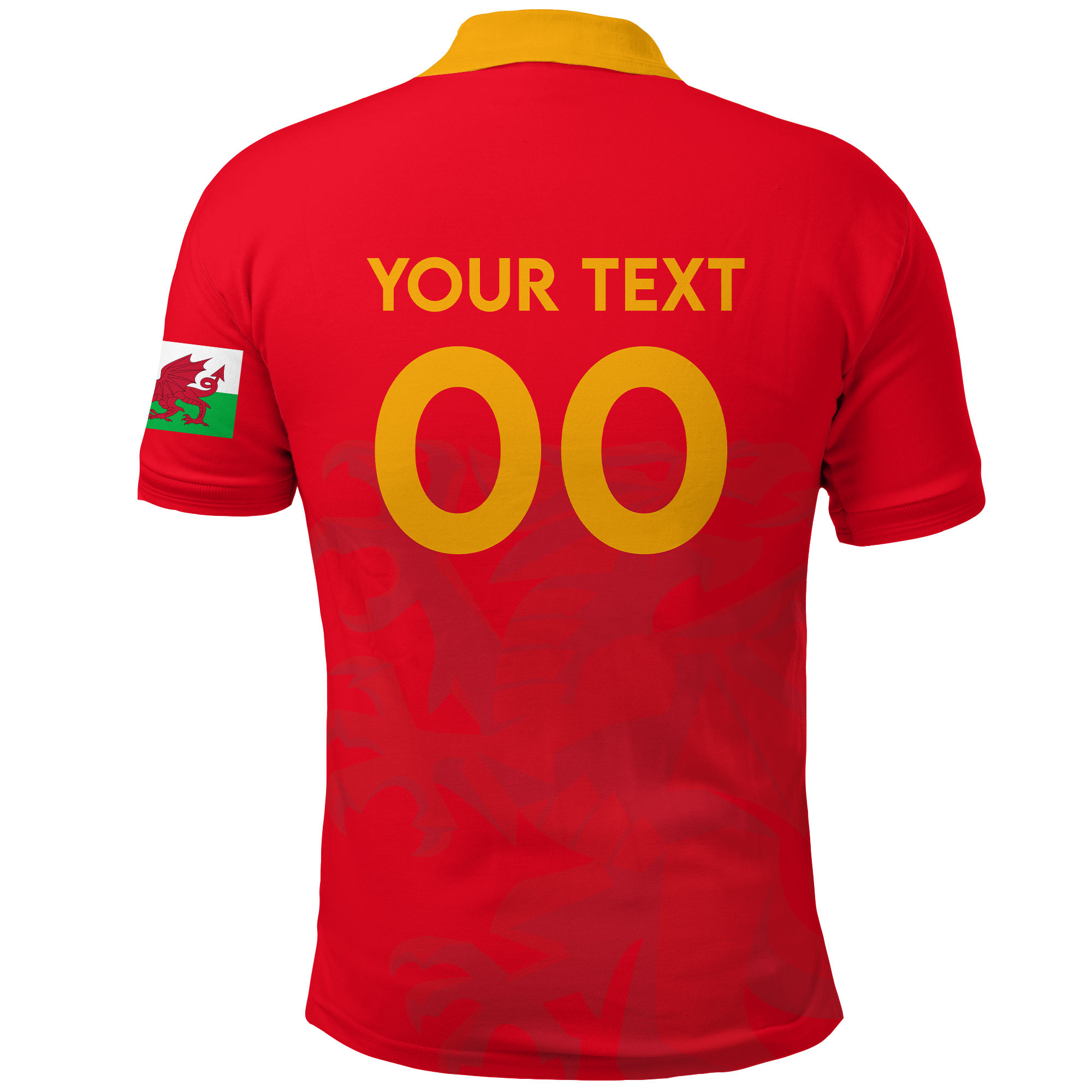 Custom Wales Polo Shirt Football 2022 LT2