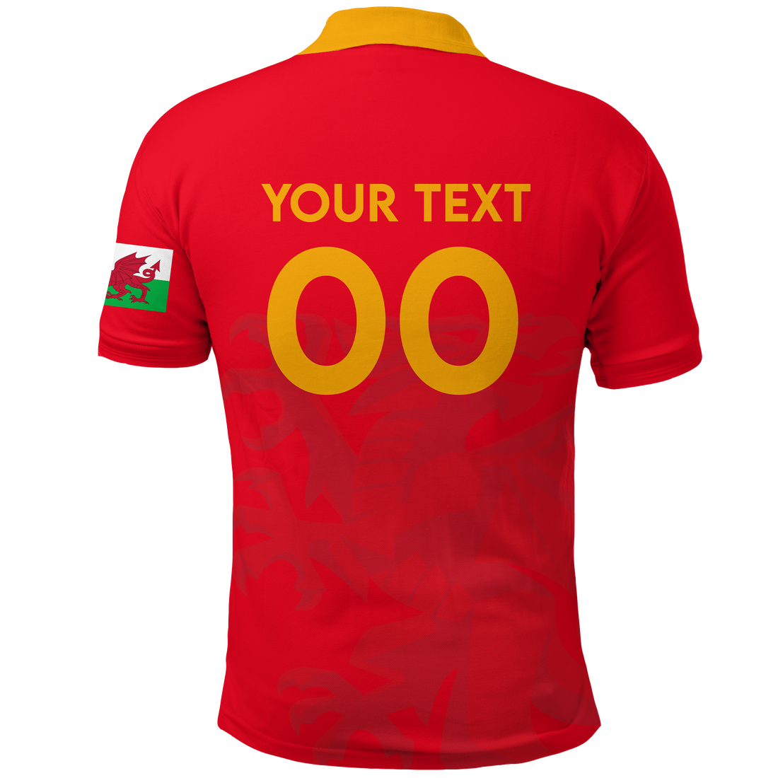 Custom Wales Polo Shirt Football 2022 LT2