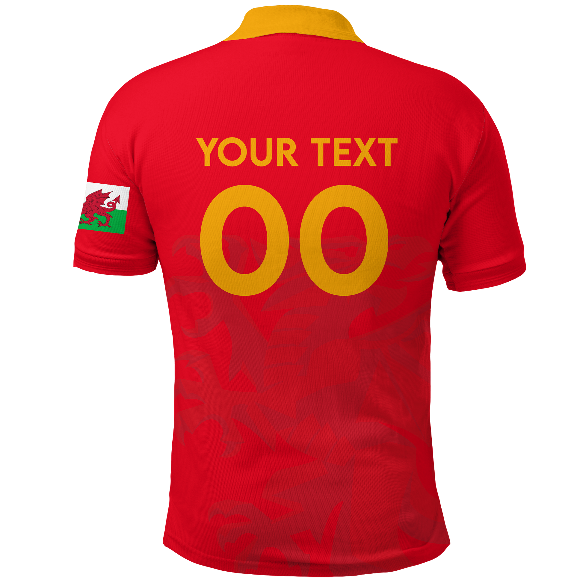 Custom Wales Polo Shirt Football 2022 LT2