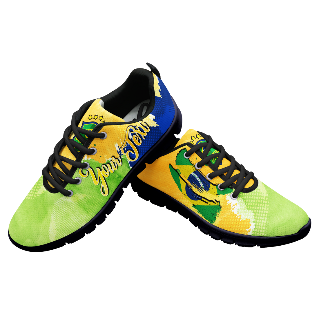 (Custom Personalised) Brazil Football World Cup 2022 Sneaker - LT2