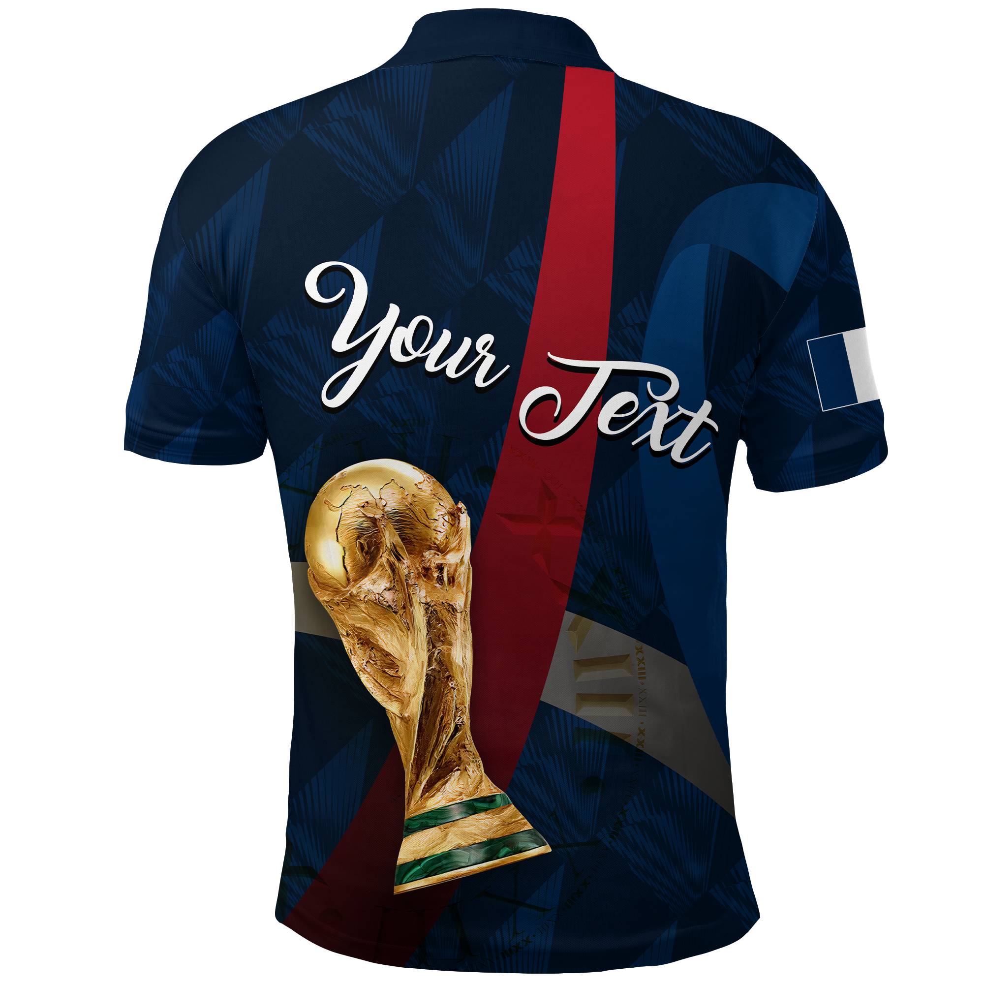 Custom France Polo Shirt Football 2022 LT2