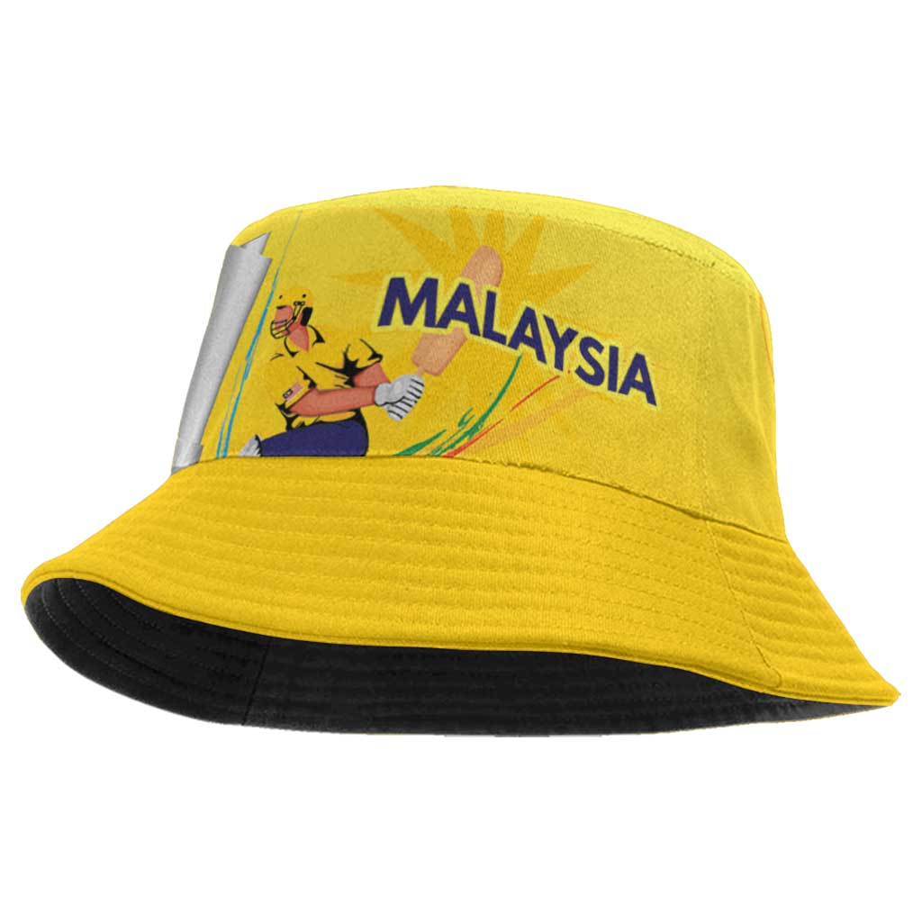 Custom Cricket Malaysia East Asia-Pacific Bucket Hat Malaysia Road to Glory LT9