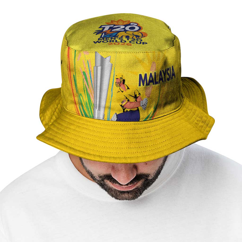 Custom Cricket Malaysia East Asia-Pacific Bucket Hat Malaysia Road to Glory LT9