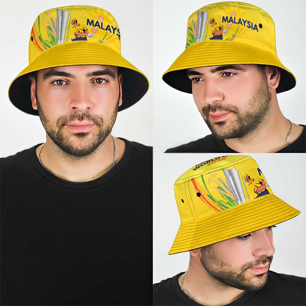 Custom Cricket Malaysia East Asia-Pacific Bucket Hat Malaysia Road to Glory LT9