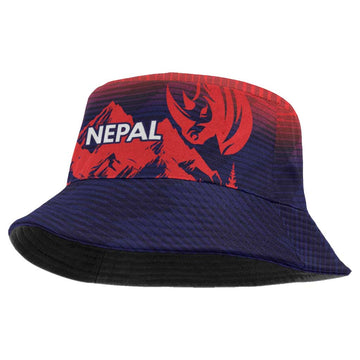 Custom Cricket Nepal East Asia-Pacific Bucket Hat Nepal Rhinos Twenty20 LT9