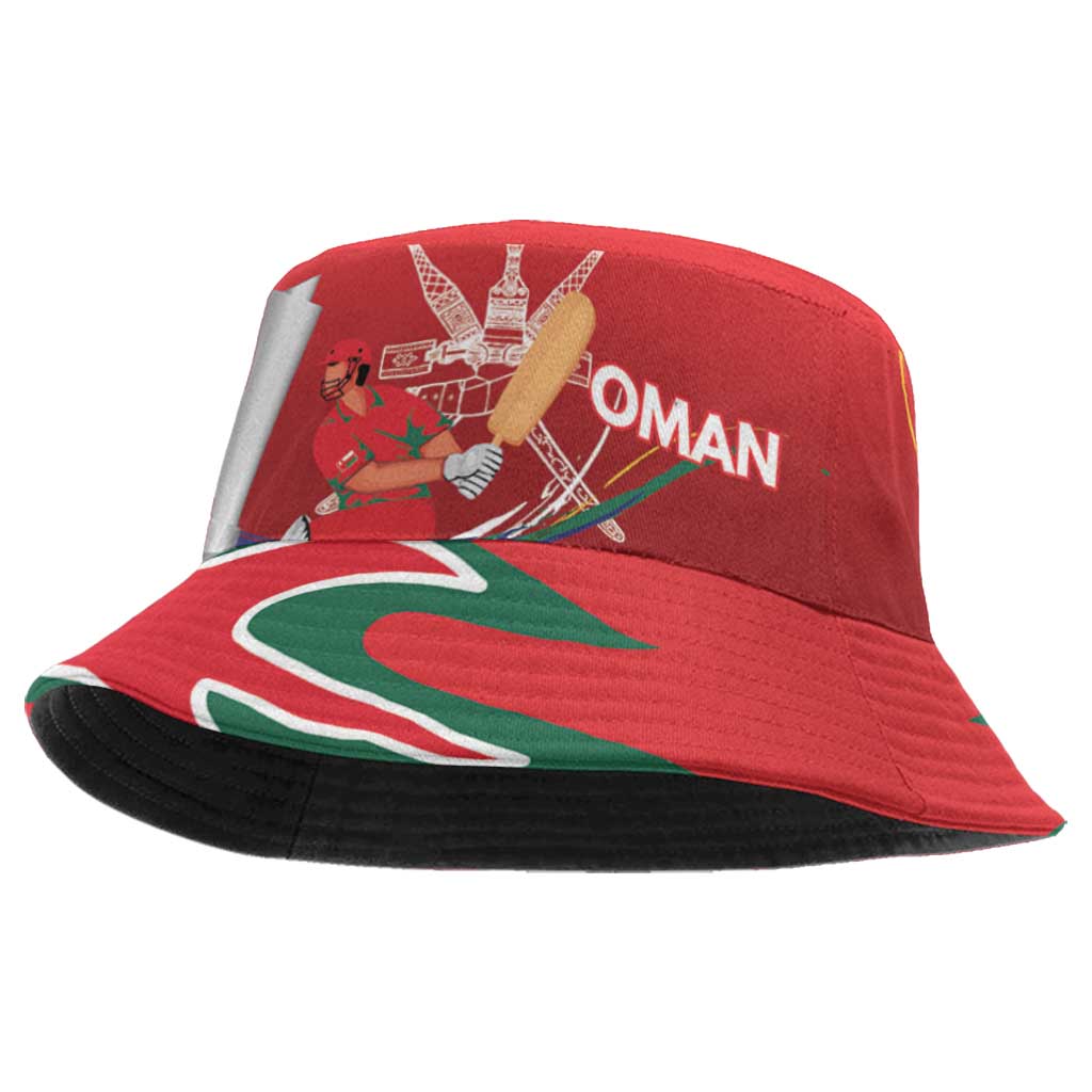 Custom Cricket Oman East Asia-Pacific Bucket Hat Oman Home Victory Spirit LT9