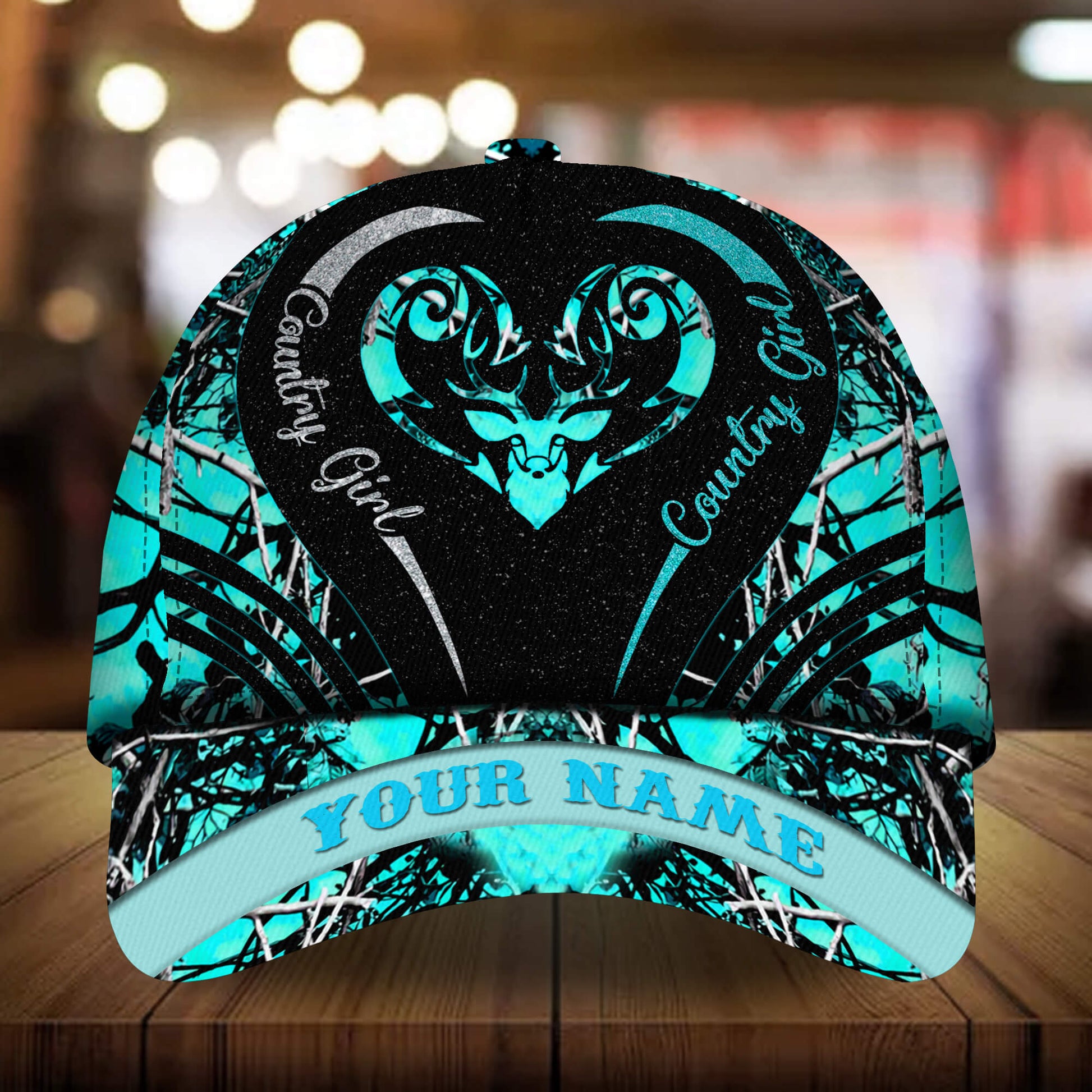 Premium Unique Deer Country Girl Hats 3D Multicolor Personalized