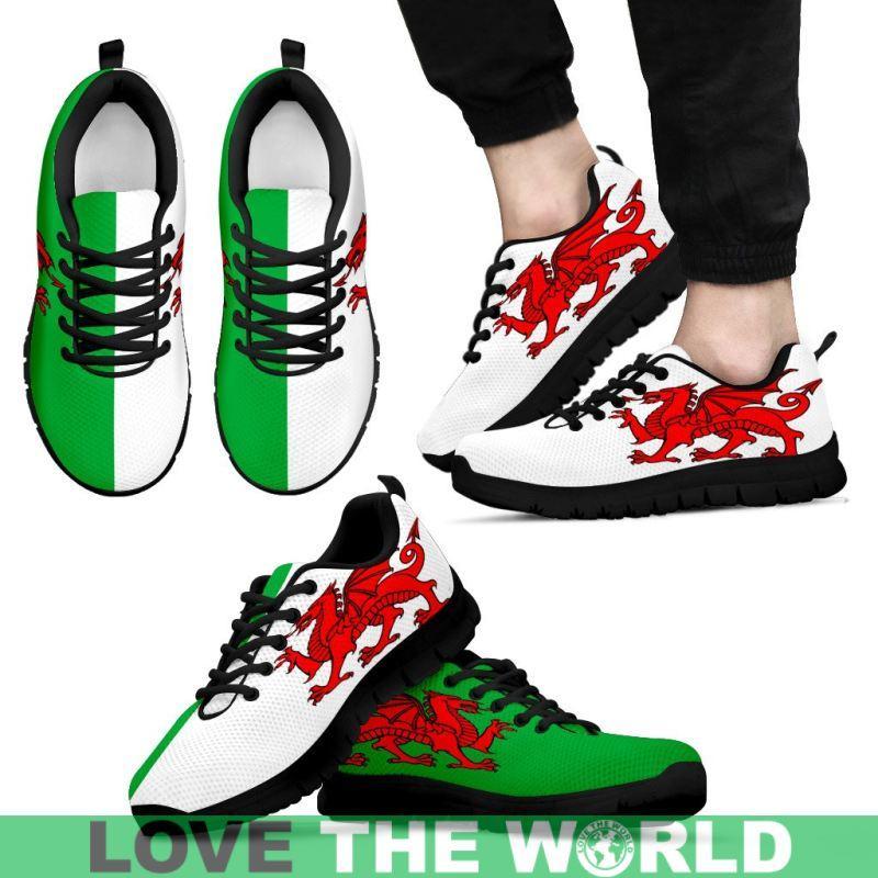 Cymru Wales (Welsh) Dragon Unisex Sneakers (Shoes)