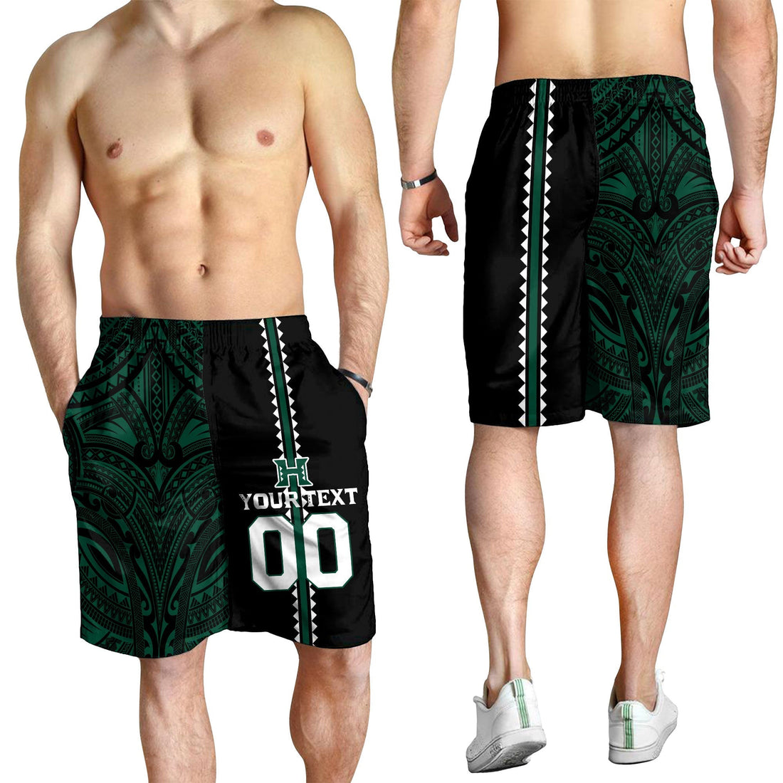 (Custom Personalised) Hawaii Kakau Warrior Football Men Short LT12