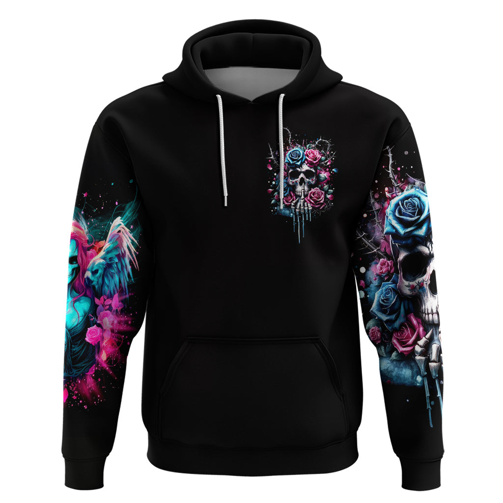 Rose Skull Hoodie Fresh Out Of Fucks DT01