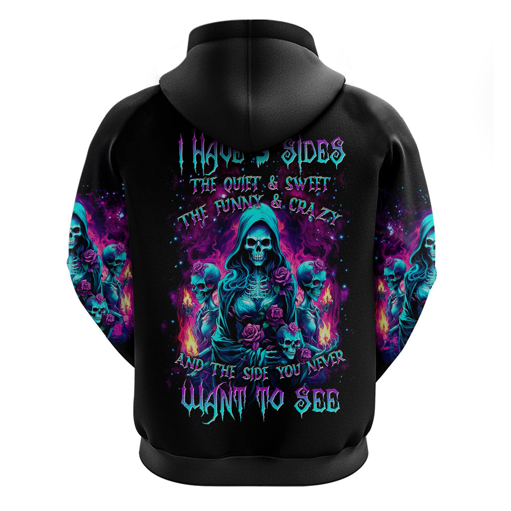 Witch Skull Hoodie I Have 3 Sides And The Side You Never Want To See DT01