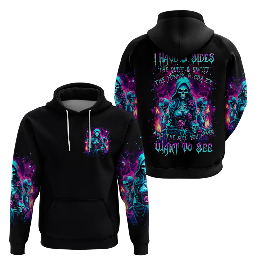 Witch Skull Hoodie I Have 3 Sides And The Side You Never Want To See DT01