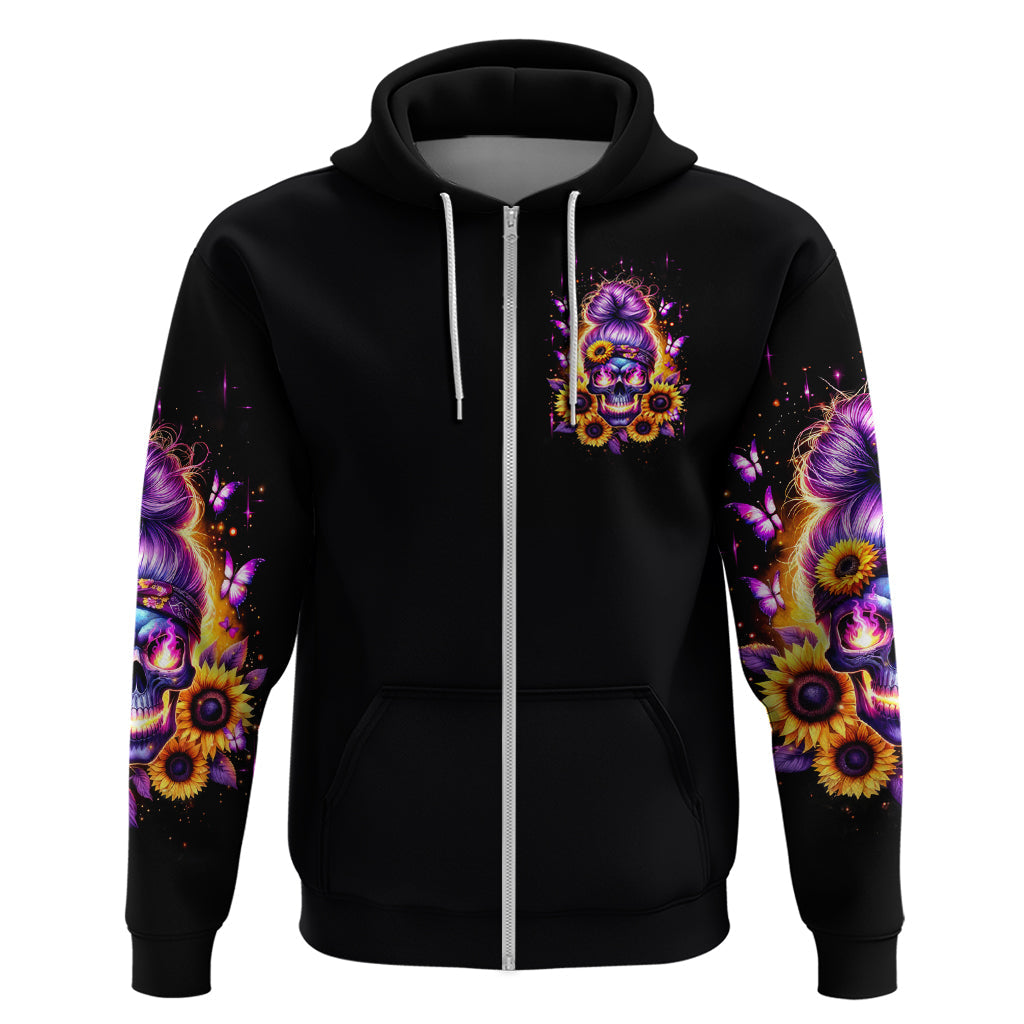 Sunflower Skull Hoodie She Is Sunshine Mixed With A Little Hurricane DT01