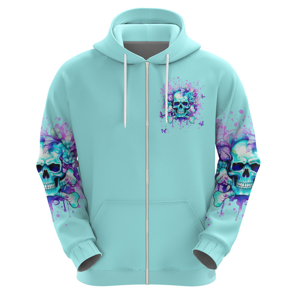 Flower Skull Hoodie I'm A Bitch With A Low Bullshiit Tolrange Don't Try Me DT01