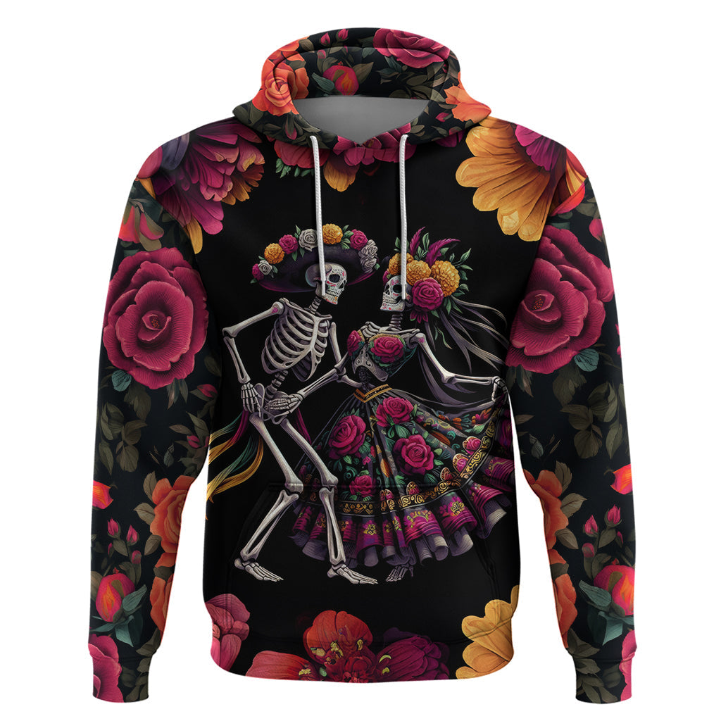 Day of Dead Couple Hoodie Sugar Skull Couple Dancing DT01