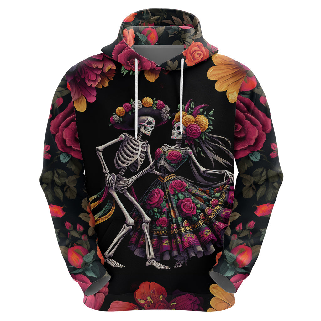 Day of Dead Couple Hoodie Sugar Skull Couple Dancing DT01