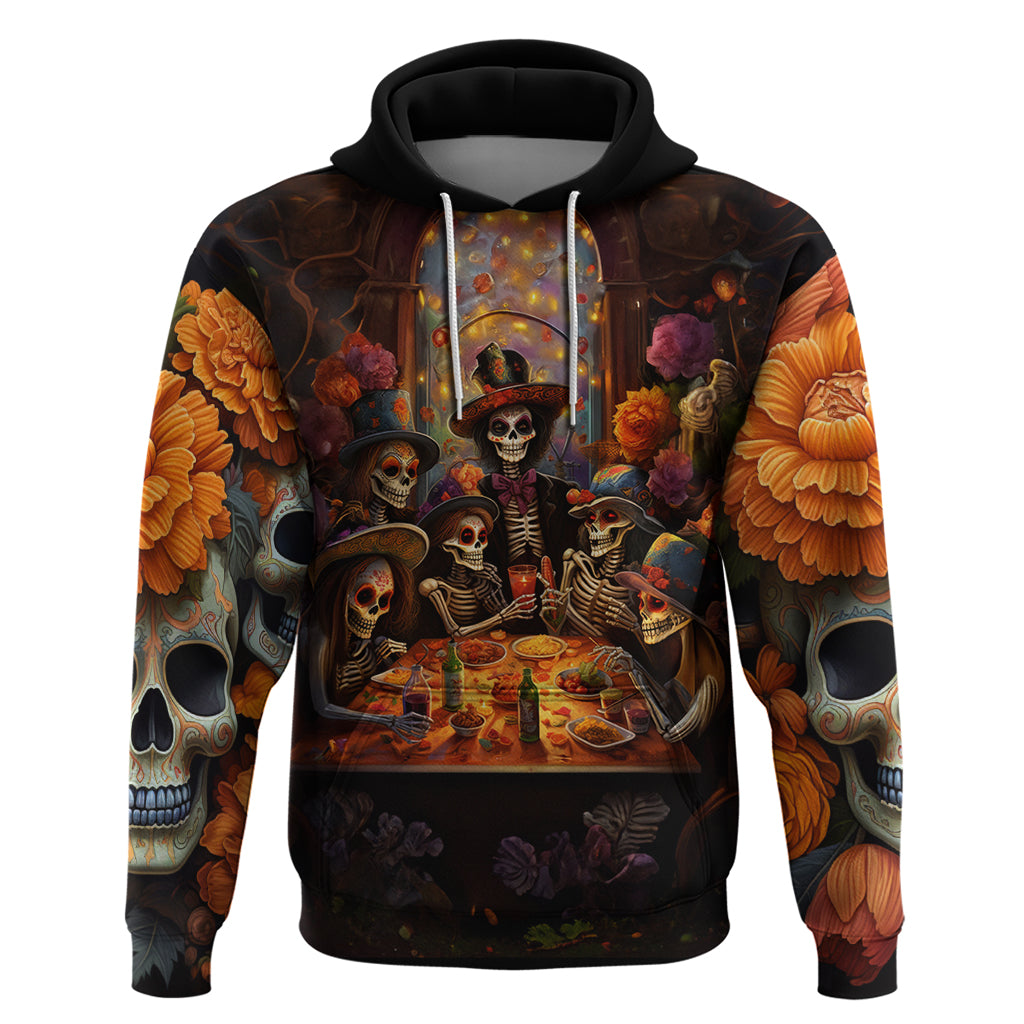 Day of Dead Festival Hoodie Sugar Skull Party Family DT01