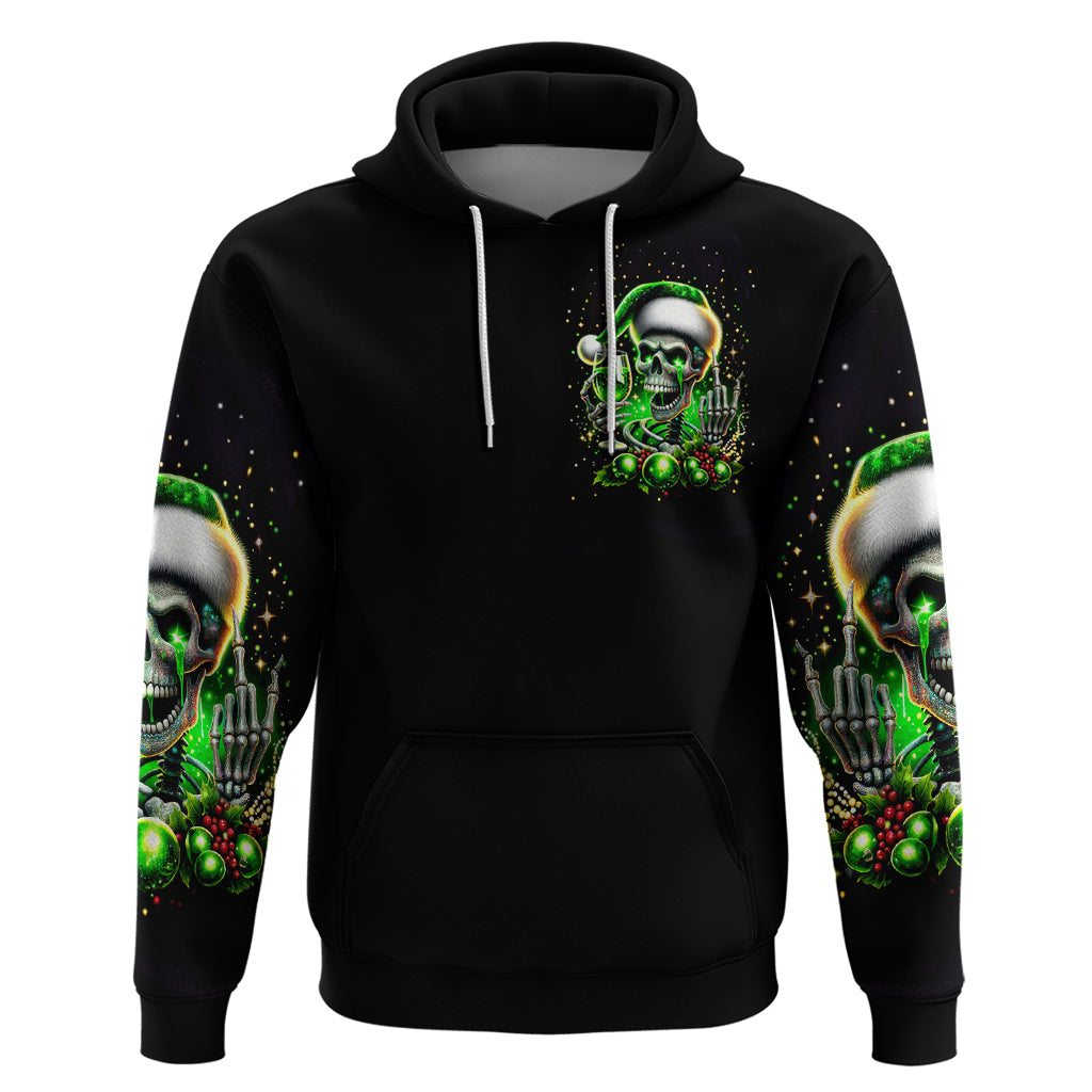 Christmas Skull Hoodie Drink Up Bitches DT01