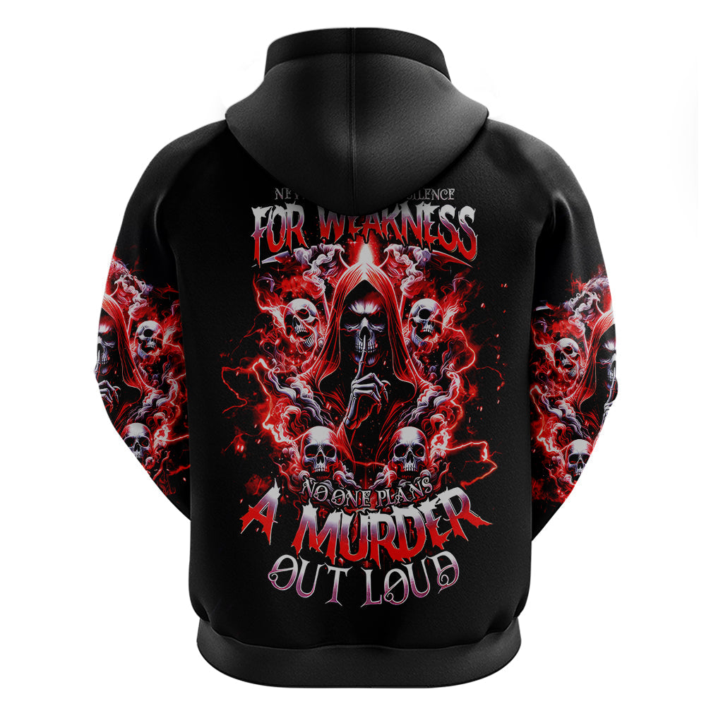 Thunder Skull Hoodie Never Mistake My Silence For Weakness DT01