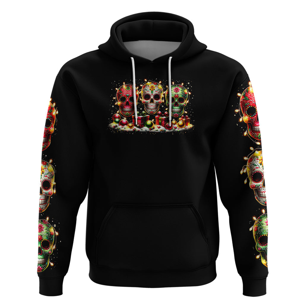 Christmas Sugar Skull Hoodie Christmas Tree Sugar Skull DT01