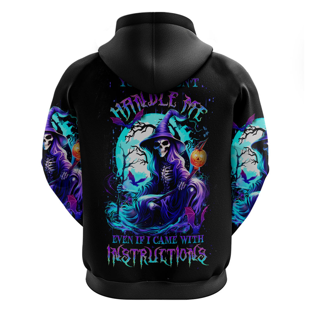 Witch Skull Hoodie You Couldn't Handle Me Even With Intrustions DT01