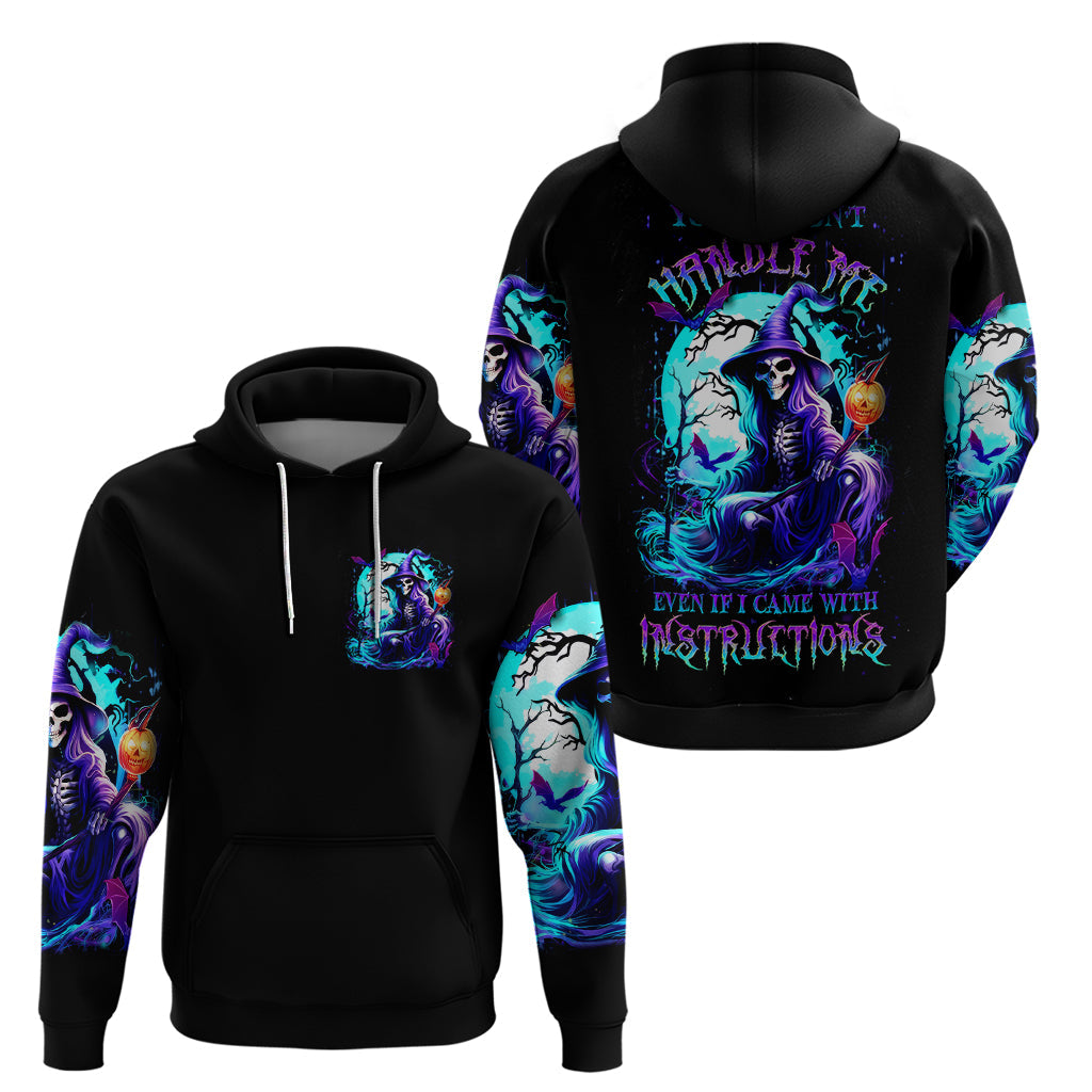 Witch Skull Hoodie You Couldn't Handle Me Even With Intrustions DT01
