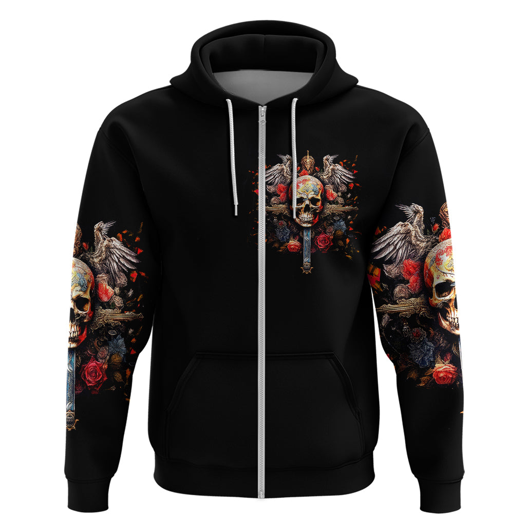 Cross Skull Hoodie Honesty Loyalty And Respect Worth More Than Gold, Diamond DT01