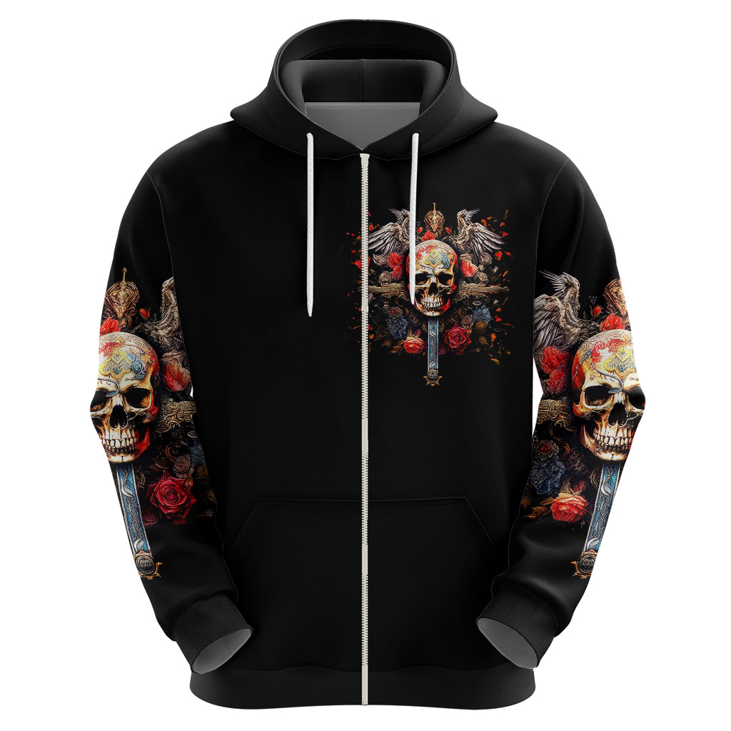 Cross Skull Hoodie Honesty Loyalty And Respect Worth More Than Gold, Diamond DT01