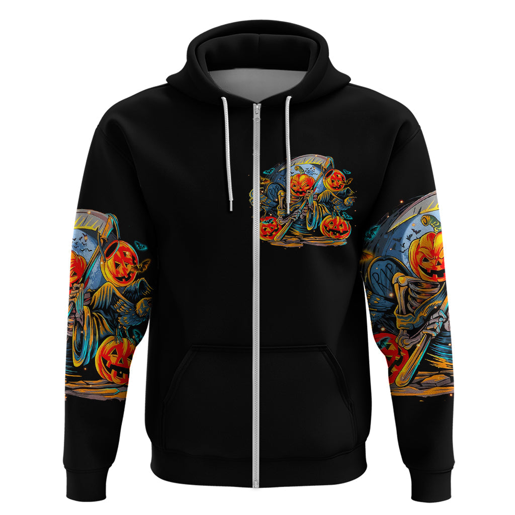 Pumpkin Skull Hoodie I Wan't Go To Hell The Devil Still Restraining Against Me DT01