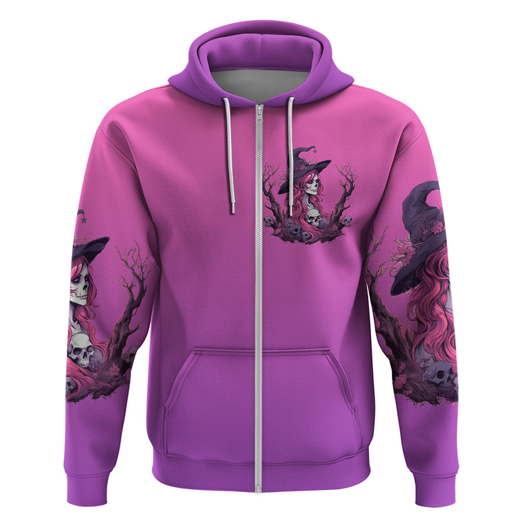 Witch Skull Hoodie I'm A Grumpy Old Lady Sarcasm Depends On Your Stupidity DT01