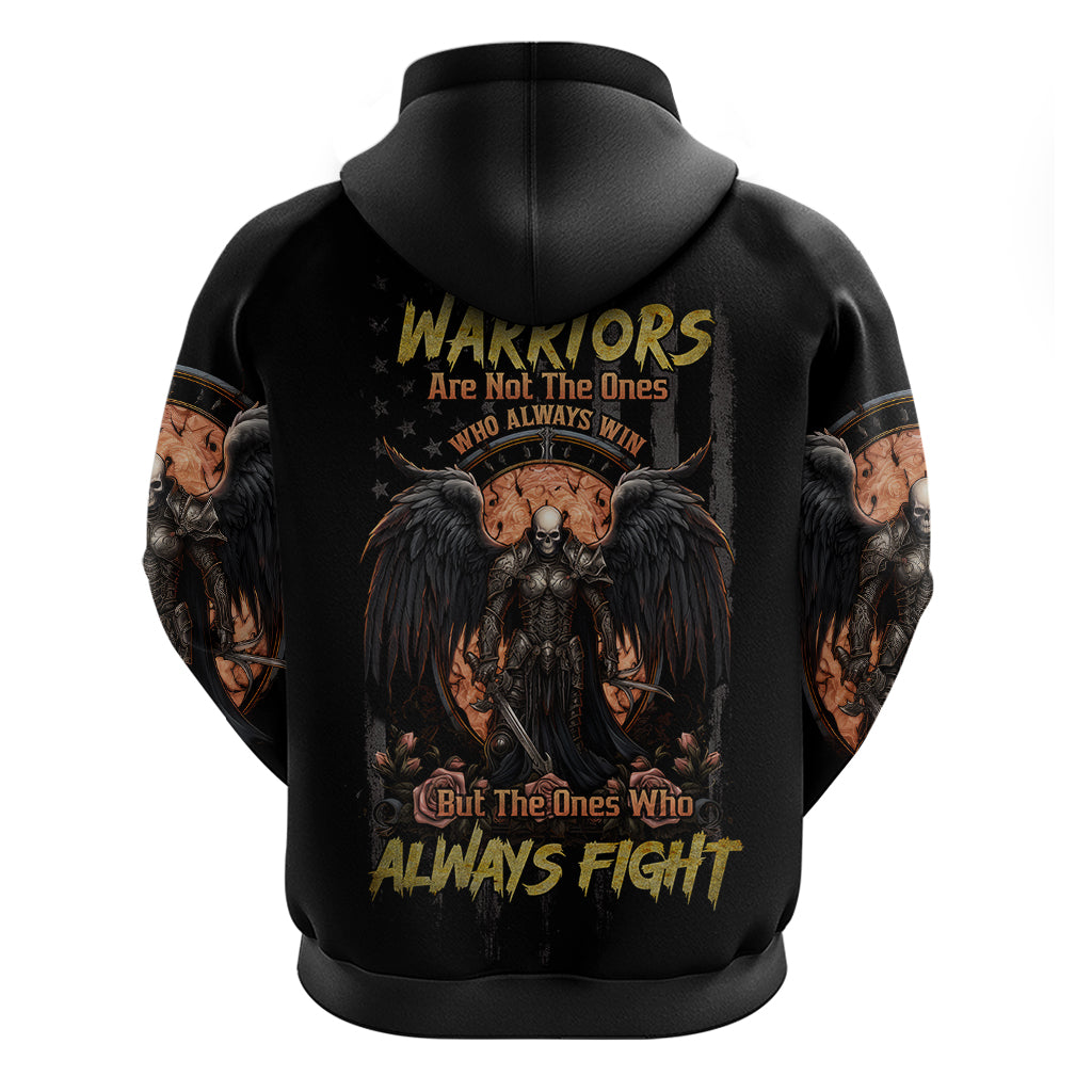 Warrior Skull Hoodie Warriors Are The One Who Always Fight DT01