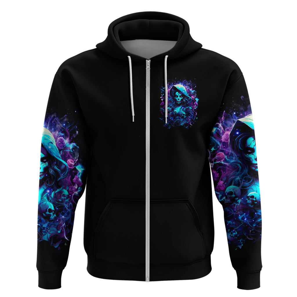 Witch Skull Hoodie I Was Born With My Heart On My Sleeve A Fire In My Soul And Amout Can't Control DT01