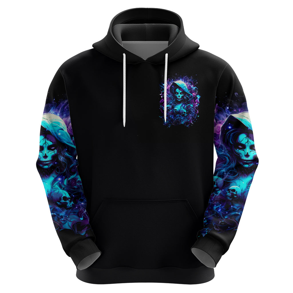 Witch Skull Hoodie I Was Born With My Heart On My Sleeve A Fire In My Soul And Amout Can't Control DT01