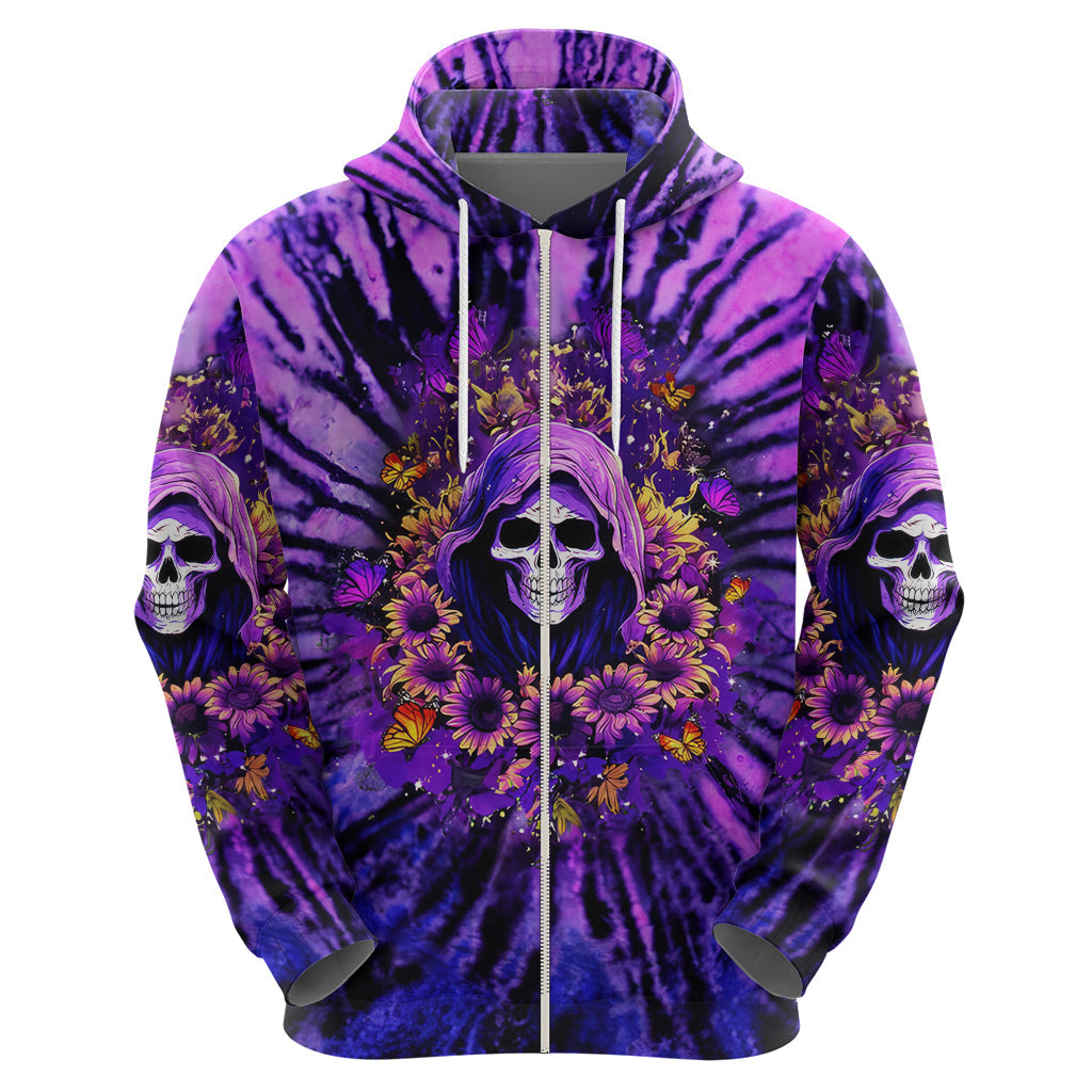 Sunflower Skull Hoodie The Good Girl In Me Got Tired Of The Bullshit DT01