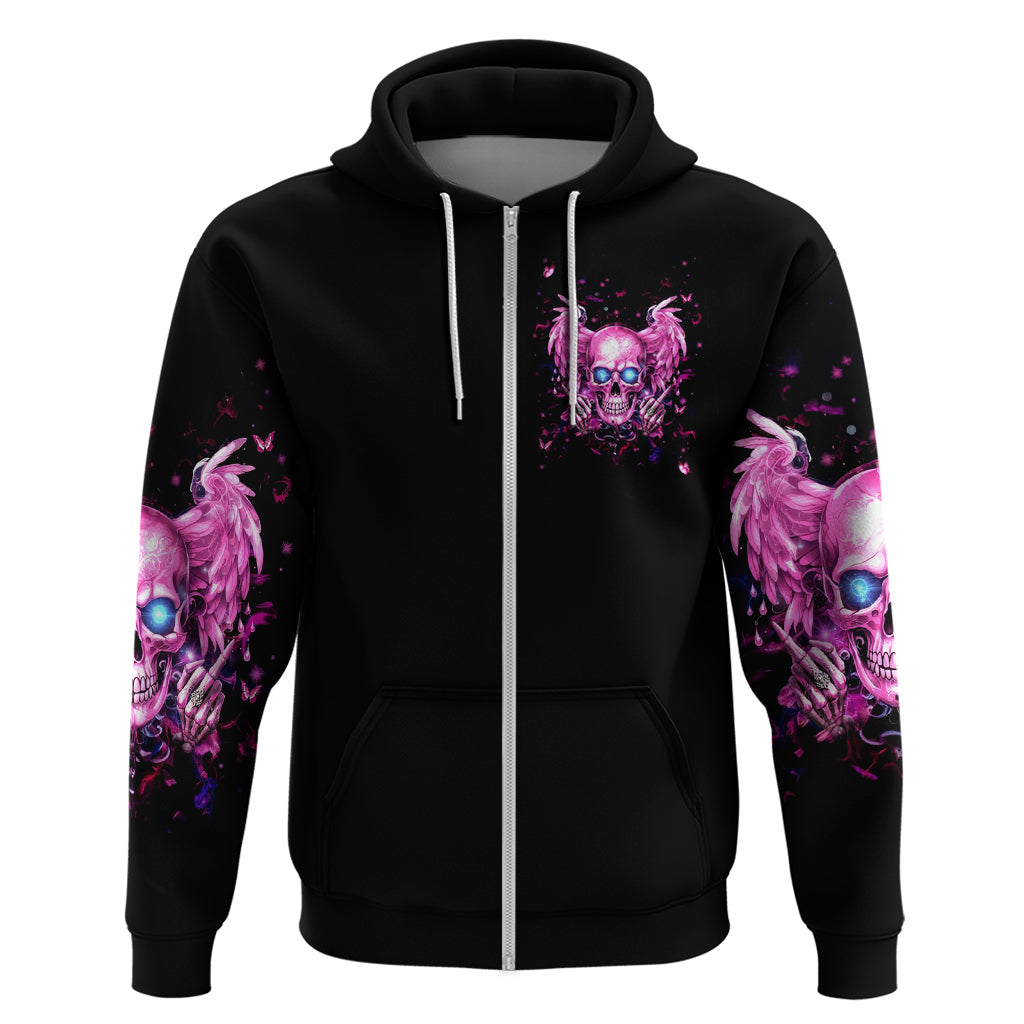 Angel Skull Hoodie The Good Girl In Me Got Tired Of The Bullshit DT01