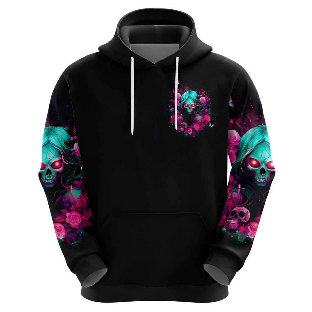 Rose Skull Hoodie I'm Not Anti-Social I'm Just Not User Friendly DT01