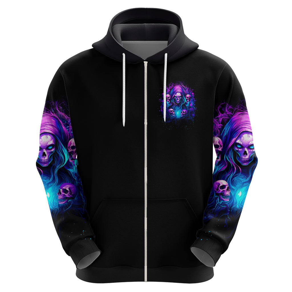 Witch Skull Hoodie Assuming Was Like Most Girls Was Your First Mistake DT01