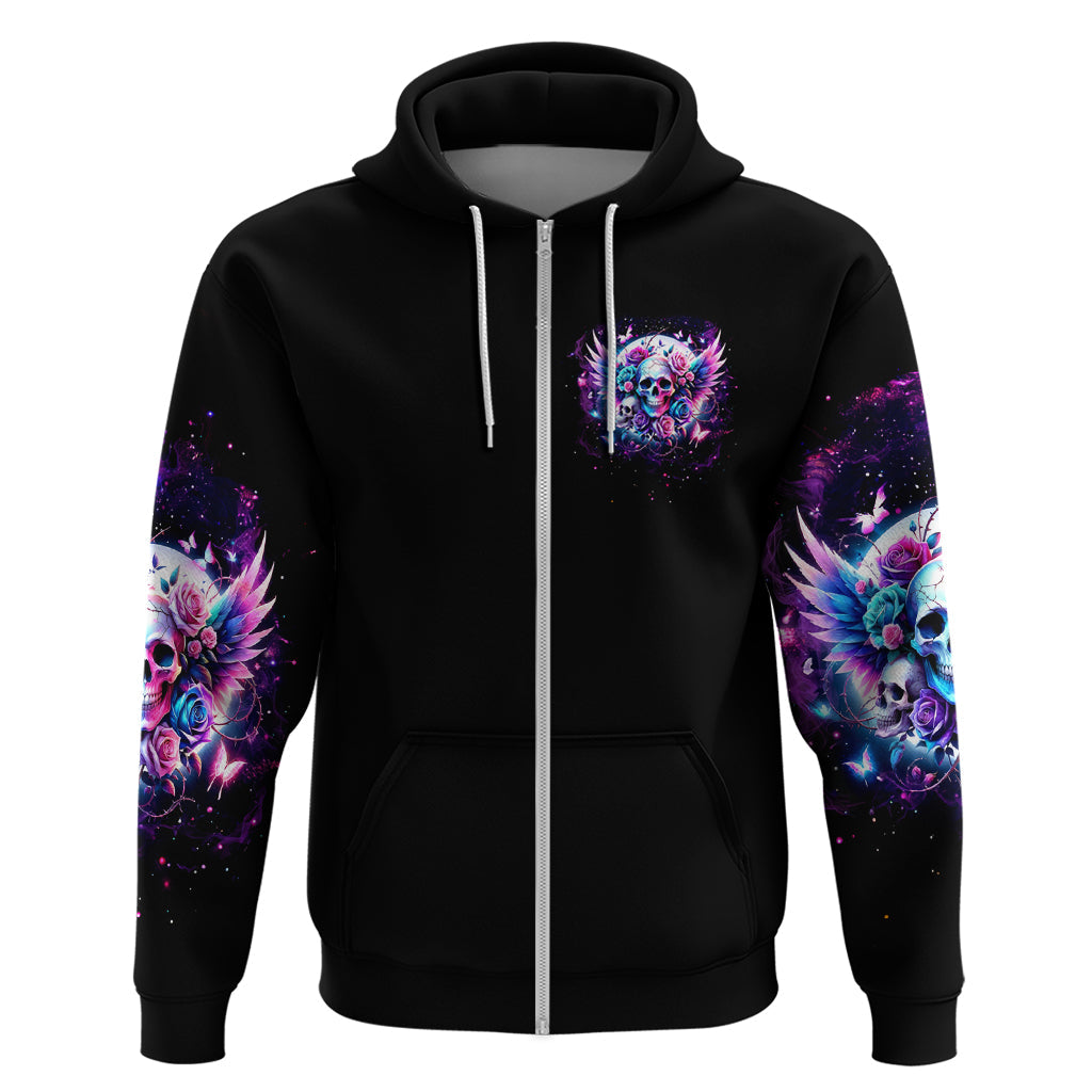 Wings Skll Hoodie I'm A Good Person But Don't Give Me A Reason To Show My Evil DT01