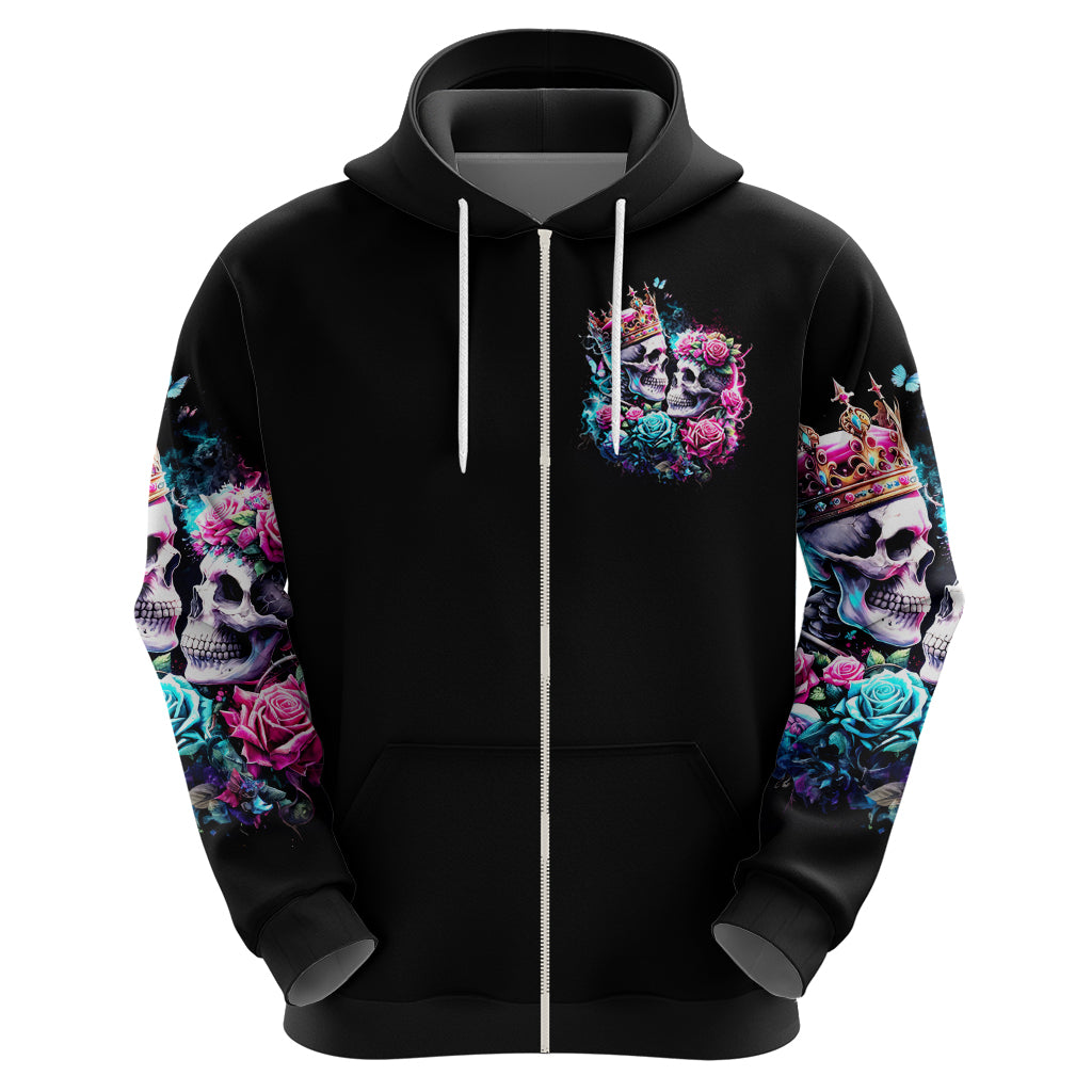 Couple Skull Hoodie In One Life Time You Will Love Many Time But One Love DT01