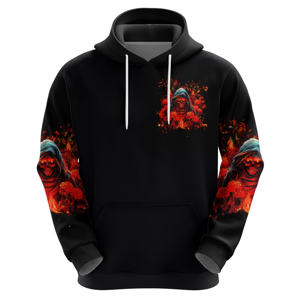 Rose Skull Hoodie Iam Sweet Girl But If You Piss Me Off DT01