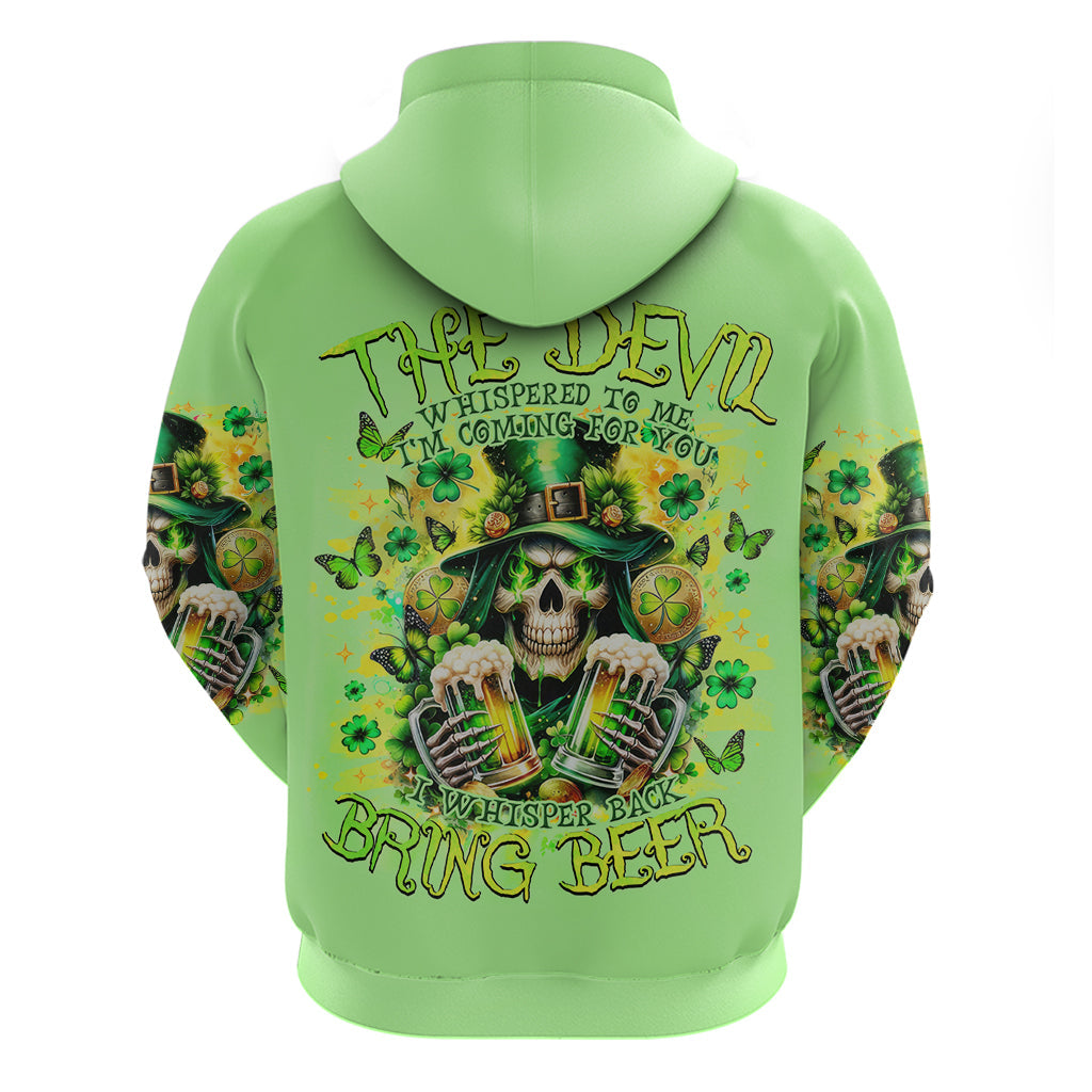 Irish Skull Hoodie The Devil Whispered To Me I'm Coming For You DT01
