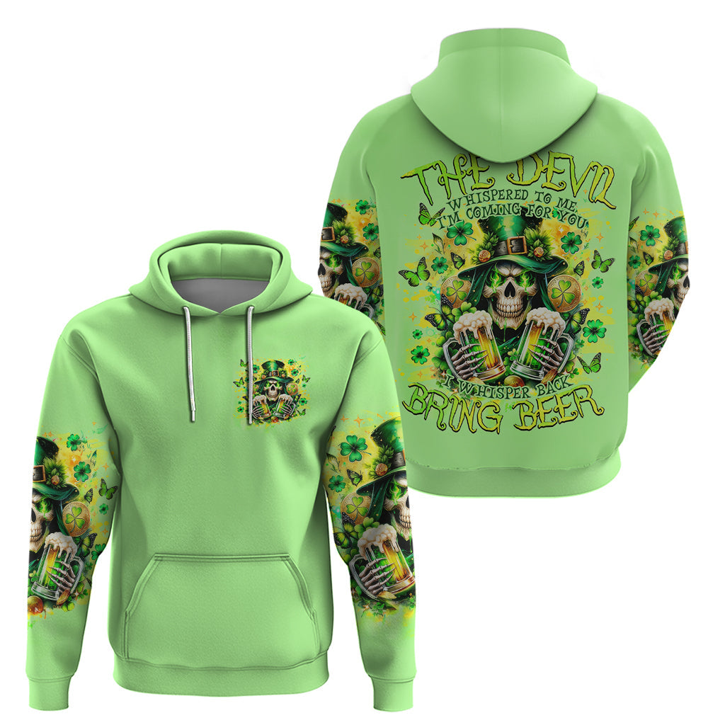 Irish Skull Hoodie The Devil Whispered To Me I'm Coming For You DT01