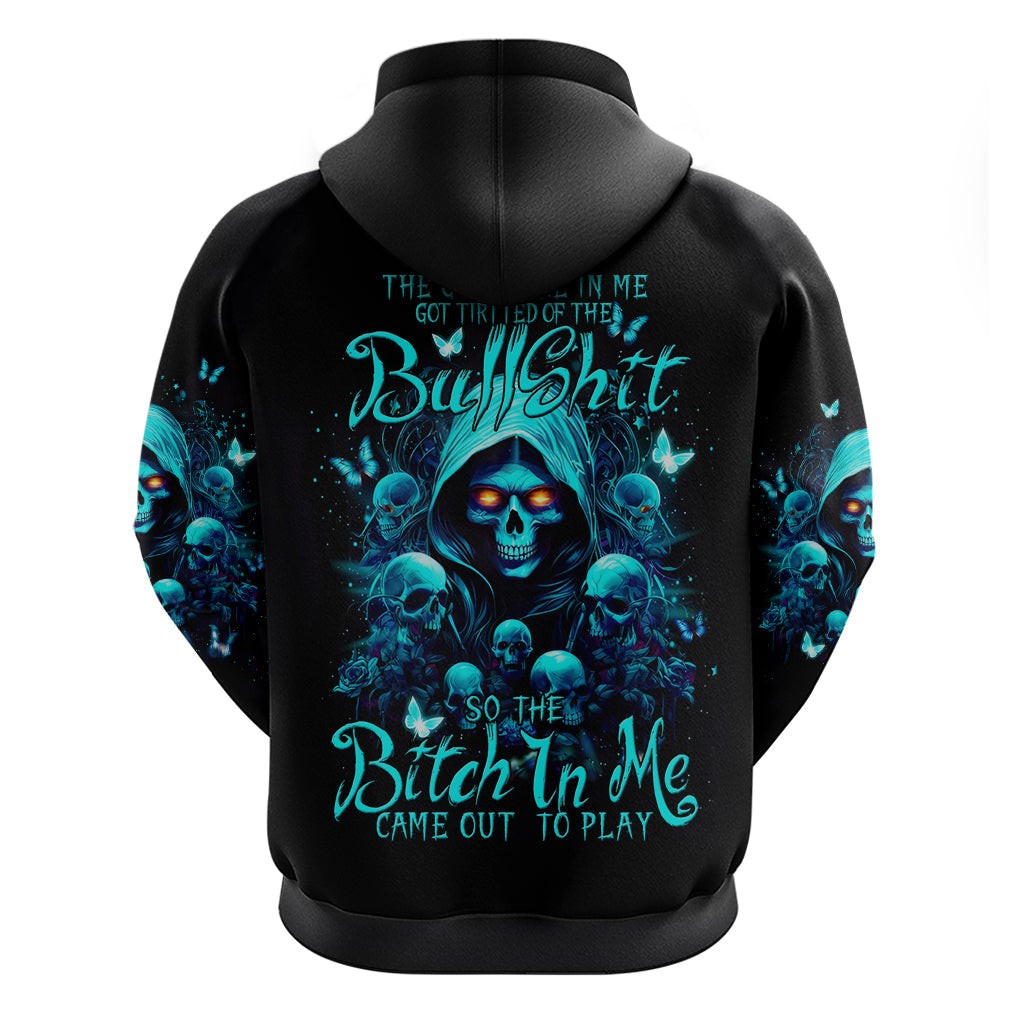 Witch Skull Hoodie The Good Girl In Me Got Tired Of The Bullshit DT01