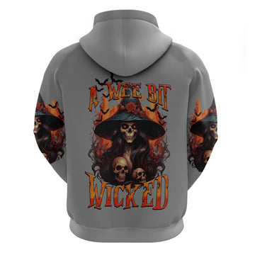 Witch Skull Hoodie A Wee Bit Wicked DT01